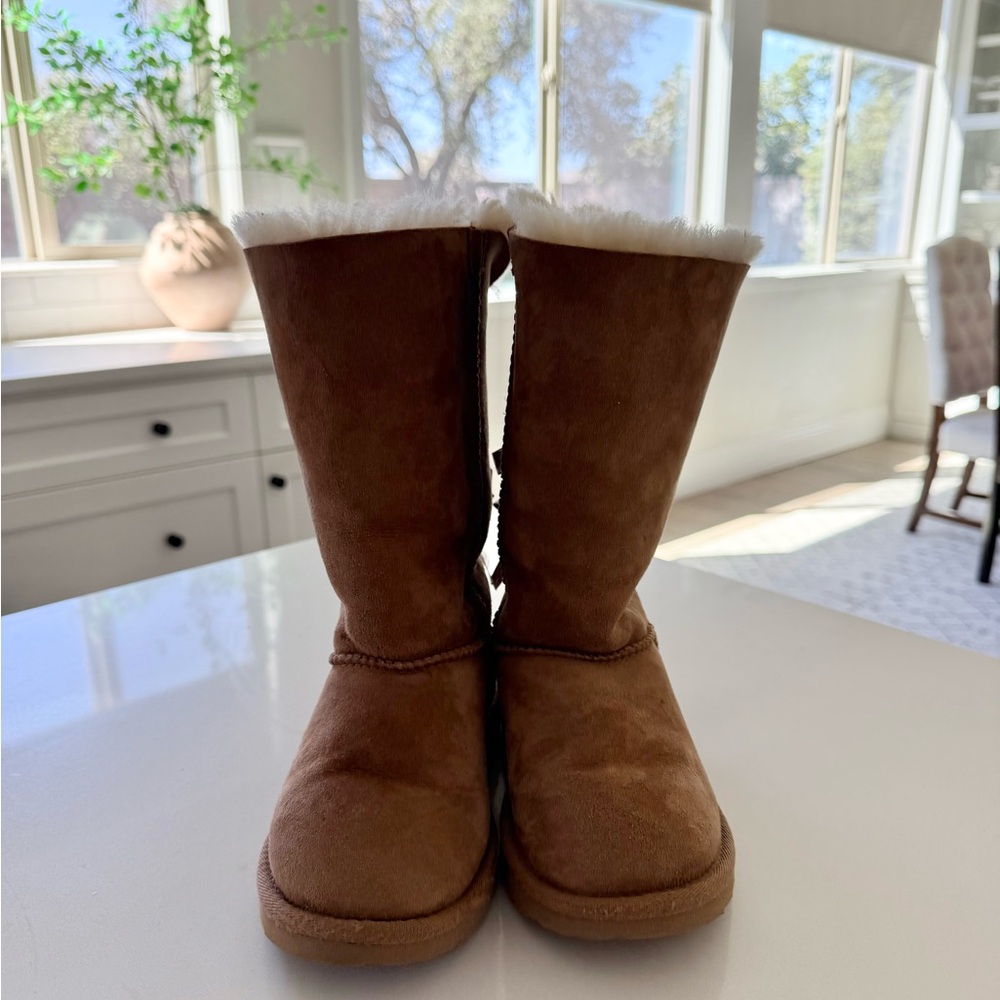 UGG Kids Brown Boots with Cream Lining